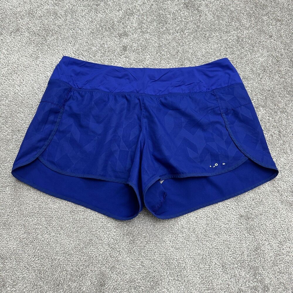 Patagonia Active Shorts Women Large Royal Blue Lined Athletic Athleisure Running